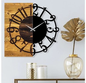 Nástenné hodiny 58x58 cm 1xAA drevo/kov