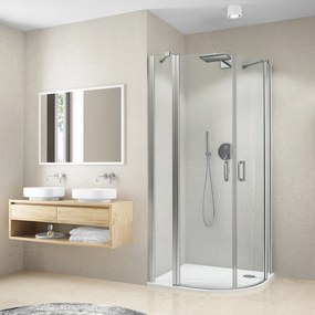 Roth Štvrťkruhový sprchový kút CI P55 - bez vaničky ROTH-Variant: rozmery: 90x90 cm - (CI P55 900 - CI P55 090200 VPE), ROTH-Profily: profily: brilla…