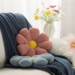 DETSKÝ DEKORAČNÝ VANKÚŠ FLOWER40 (FI) 37 CM MODRÁ