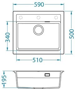 ALVEUS CZ ATROX 30 béžový A50 + QC sifon_algranit