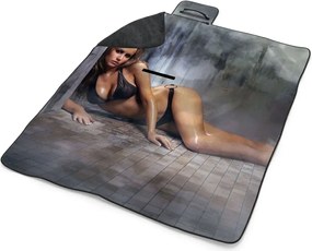 Sablio Plážová deka Sexy žena: 200x140 cm