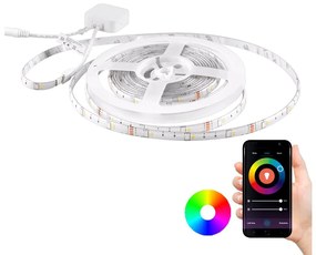 RGB LED Stmievateľný pásik Wi-fi + hudobná funkcia LED/16W/230V 5 m Tuya