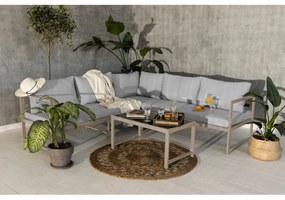 Súprava záhradného nábytku Lamongo hnedá/sivá