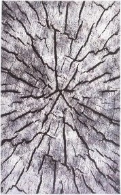 Protišmykový koberec NOVO peň / sivý