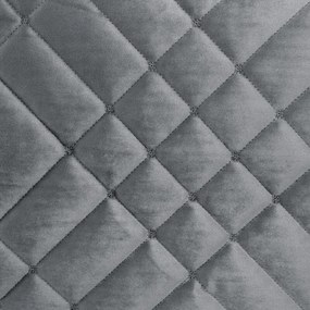 Dekorstudio Elegantný zamatový prehoz na posteľ RIA6 - oceľový Rozmer prehozu (šírka x dĺžka): 170x210cm