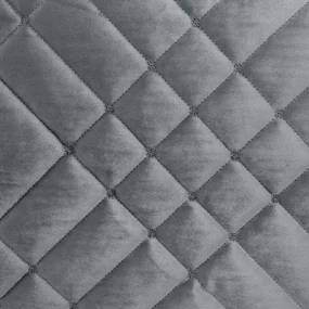 Dekorstudio Elegantný zamatový prehoz na posteľ RIA6 - oceľový Rozmer prehozu (šírka x dĺžka): 220x240cm
