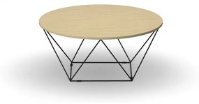 Okrúhly konferenčný stôl WIRE, priemer 1050 mm, buk