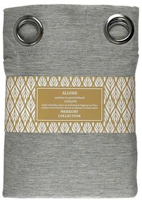 Záves na priechodkách Allure 135x250 sivá Merkury Home