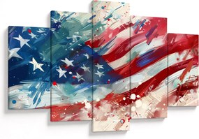 Obraz - Vlajka USA (150x105 cm)