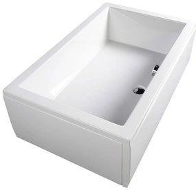 Polysan Polysan, DEEP hlboká sprchová vanička obdĺžnik 130x75x26cm, biela, 72942
