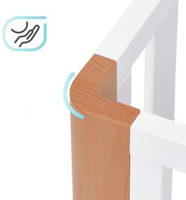 KINDERKRAFT SELECT - Detská postieľka 4v1 KOYA Premium buk/borovica