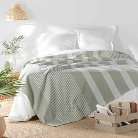 Zelený pléd 240x260 cm Adele – douceur d'intérieur