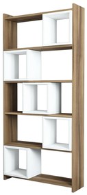 Regál Blanchet (Biela + Orech). Akcia -20%. Vlastná spoľahlivá doprava až k Vám domov. 1071838