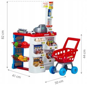 MULTISTORE Pokladničný vozík pre deti v supermarkete