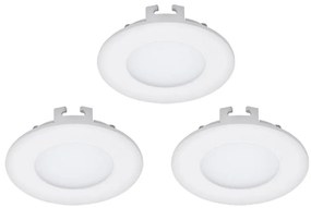 Eglo 94732 - SADA 3x LED zapustené stropné svietidlo FUEVA 1 1xLED/2,7W/230V