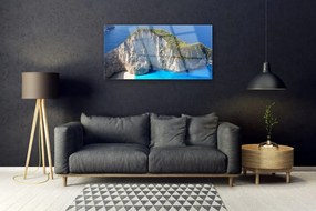 Obraz na akrylátovom skle Skaly more príroda 100x50 cm