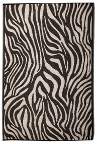Esschert Design Koberec Zebra, 150x242,5 cm, biela/čierna