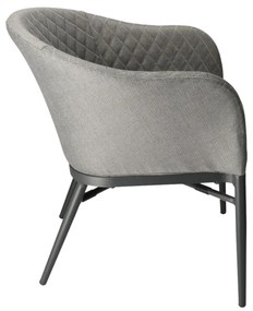 KORAT záhradná stolička s podrúčkami grey