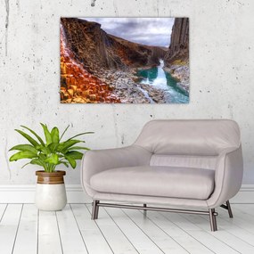 Obraz - kaňon Studlagil (90x60 cm)