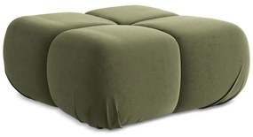 Svetlozelená zamatová modulárna podnožka Lokua – Makamii