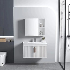 Rea Astor, súprava kúpeľňového nábytku s umývadlom 60cm, biela matná, REA-M0003