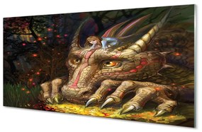 Nástenný panel  Forest dračie hlava dievčatá 120x60 cm