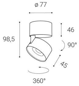 LED2 - LED Bodové svietidlo KLIP ON LED/11W/230V
