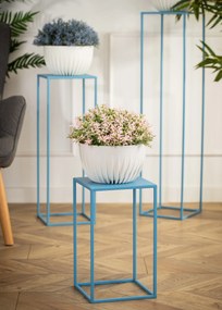 STOJAN NA KVETINÁČ SIMPLE 40X24X24 CM MODRÁ