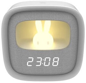 LED Stmievateľná nočná lampička s budíkom BUNNY LED/1,2W/5V 3000K