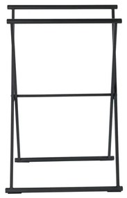 Čierny skladací vešiak na uteráky Wenko Lava