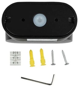 LED Vonkajšia flexibilná nástenné svietidlo LED/5W/230V 4000K IP65 čierna