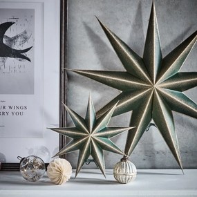 House Doctor Papierová hviezda 9 Point Green Champagne Ø 30 cm