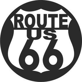 SENTOP | Drevený znak Route 66 – Dekorácia do interiéru | SENTOP PR0411