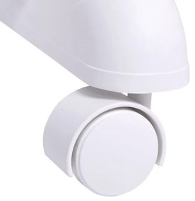 Vešiak RUFO na kolieskach, biely