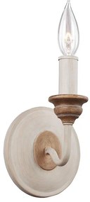 Feiss FE-HARTSVILLE1 - Nástenné svietidlo HARTSVILLE 1xE14/40W/230V béžová/hnedá