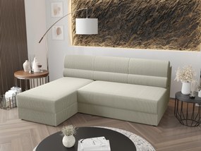 Rohová sedacia súprava Radiant L1 (smotanová) (L). Akcia -19%. Vlastná spoľahlivá doprava až k Vám domov. 1062207