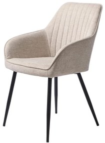 Jedálenská stolička Nolan s podrúčkami, béžová (50790000)