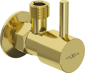 Mexen R1, rohový ventil pre batériu 1/2"x3/8", zlatá lesklá, 79970-50