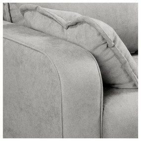 Svetlosivá rohová pohovka (pravý roh) Beata - Ropez