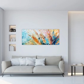 Obraz - Pšenica, abstrakcia (120x50 cm)