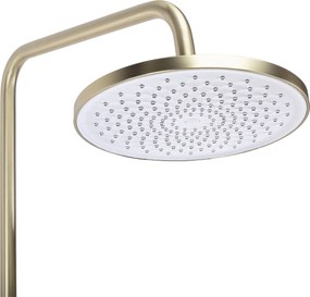 Rea Ontario, sprchový set nástenný s dažďovou sprchou, zlatá matná, REA-P9494