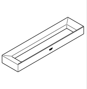 GROHE 40766000 - Držiak na uteráky SELECTION CUBE 25 × 6 × 1,5 cm lesklý chróm