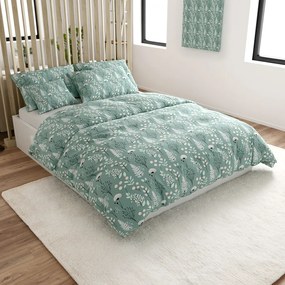 Bavlnené obliečky WILD FLOWERS mentolové Rozmer obliečky: 70 x 90 cm | 140 x 220 cm