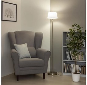 Brilagi - LED stojacia lampa CERIA 1xE27/40W/230V pr. 25 cm biela/matný chróm