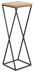 Stojan na kvety LOFT 70x24 cm čierna/hnedá