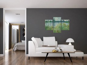 Obraz - Claude Monet, Banks of the Seine, reprodukcia (90x60 cm)