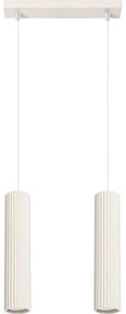 Sollux SL.1593 - Luster na lanku KARBON 2xGU10/10W/230V krémová