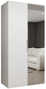 Skriňa Marbella II 100 biela/strieborný