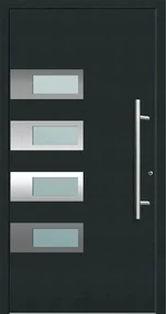 Solid Elements Vchodové dvere Smart, 90 P, 1000 × 2100 mm, hliník, pravé, antracit