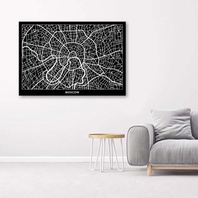 Gario Obraz na plátne Plán mesta Moskva Rozmery: 60 x 40 cm